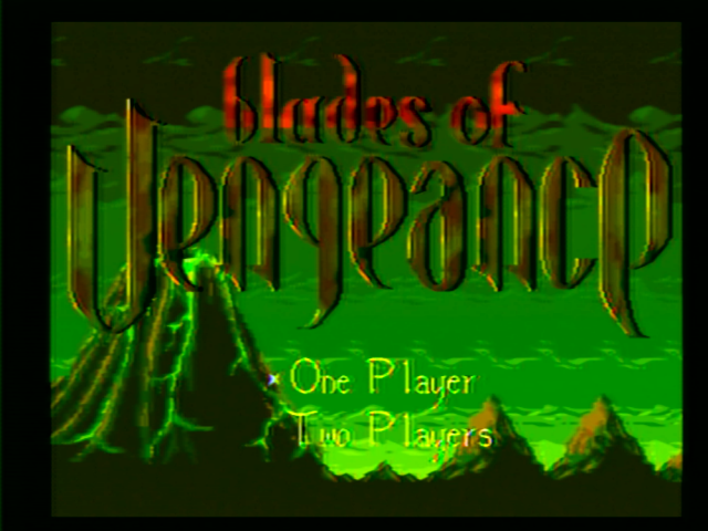 Blades of Vengeance title screen