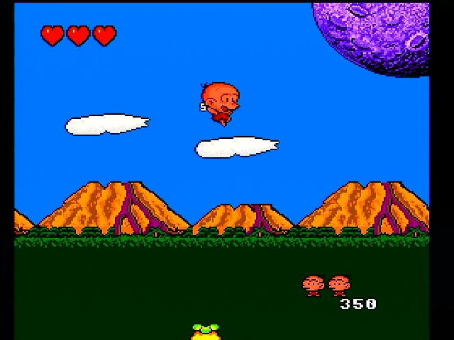 Bonk's Adventure on the RGB-modded PC Engine Duo R