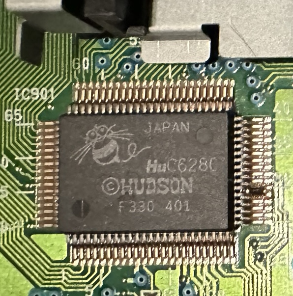 A Hudson Soft HuC6280, no A