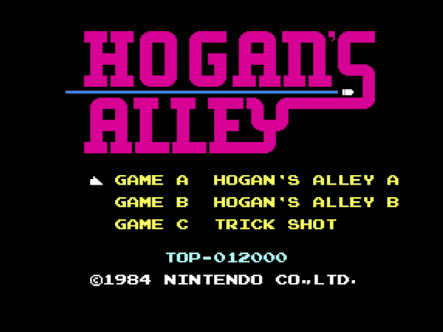 Hogan's Alley title screen