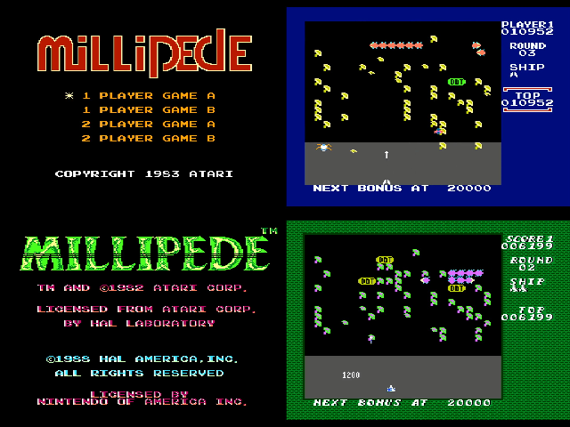 Millipede version comparison