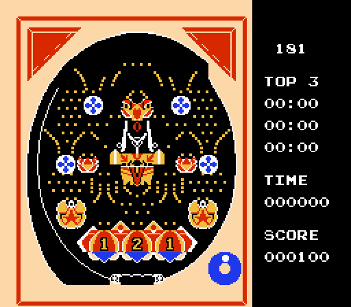 Pachi-com digi-pachi table, emulator screenshot