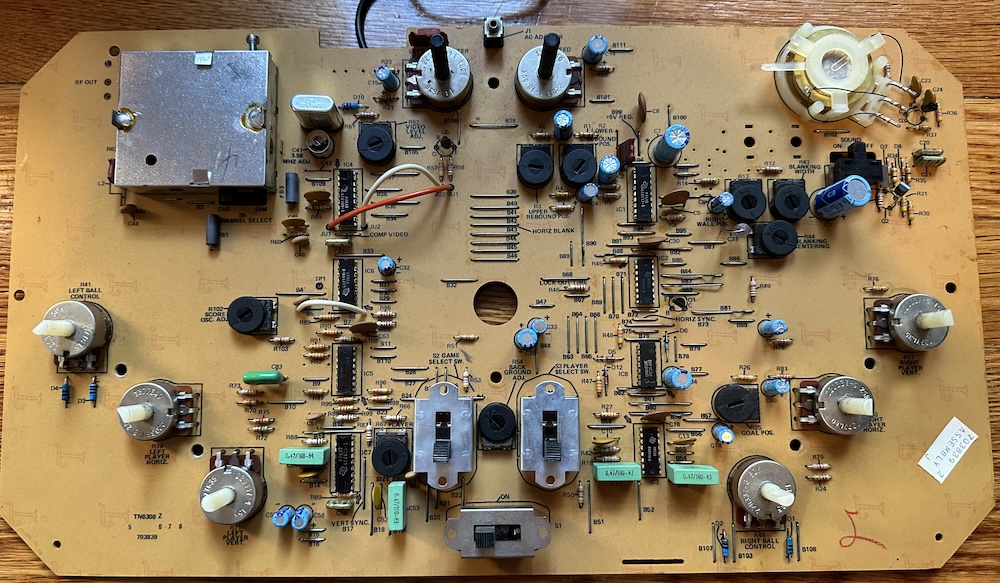 The Odyssey 500 circuitboard