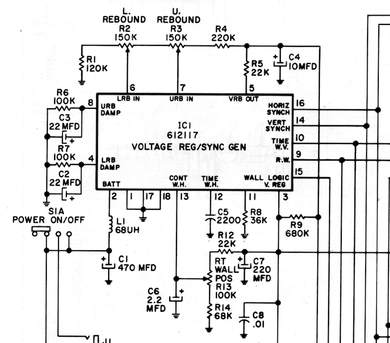 Service Manual for Odyssey 500 focused on IC1