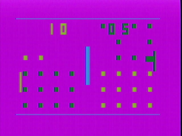 Horizontal breakout with a grid of dots