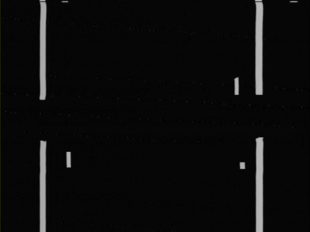 Game B. Two vertical lines have narrow gaps