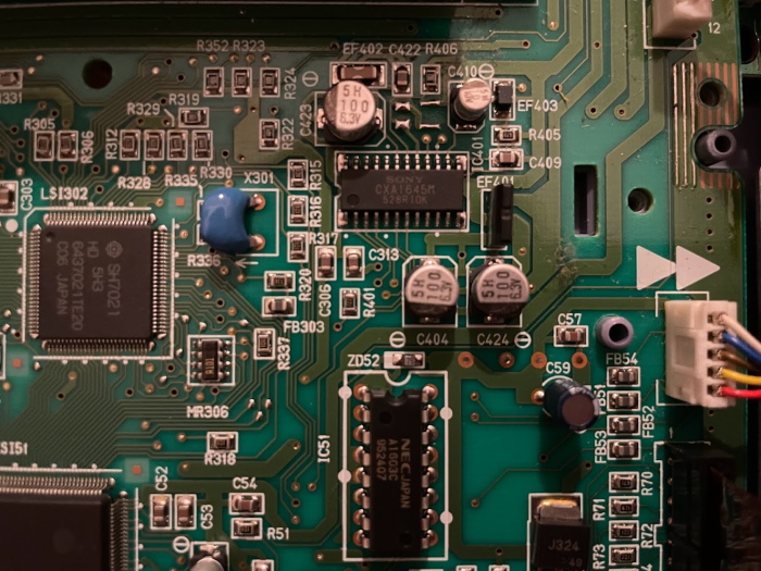 A surface mount CXA1645M