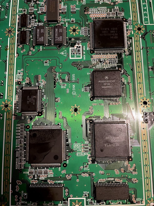 Circuit board underneath the RF shield