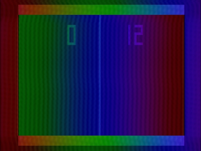 Pong with rainbow backgrounds still