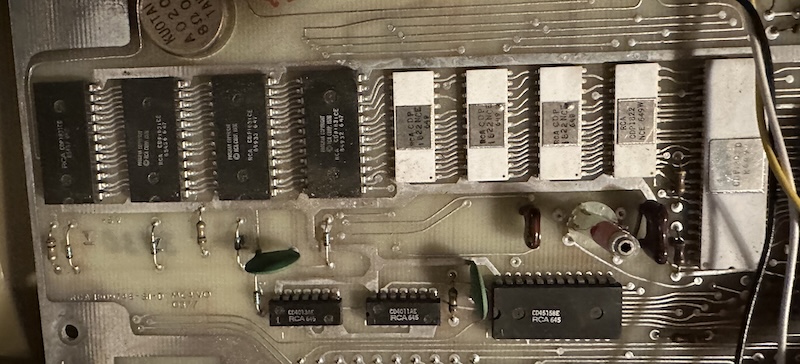 The circuit board of the RCA Studio II