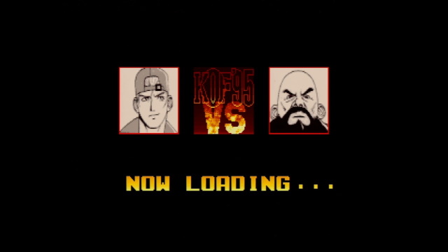 Sega Saturn KoF 95 inter-round loading screen