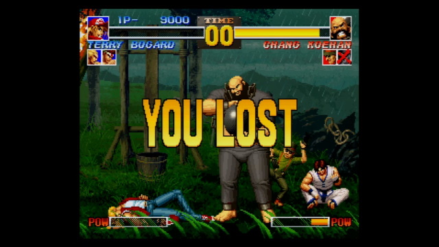 Sega Saturn KoF 95 gameplay screen