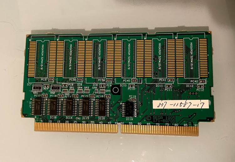 Sega ST-V cartridge circuit board, back side