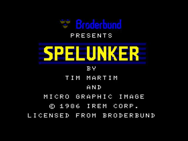 Spelunker on MSX