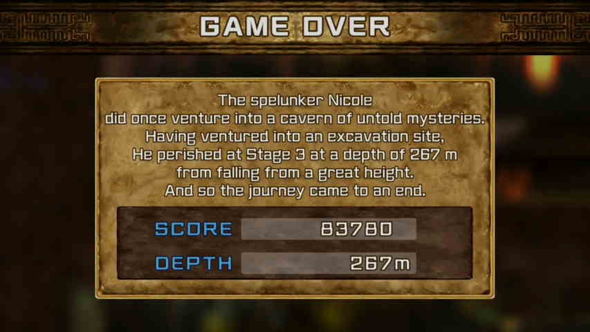 Spelunker HD Deluxe death