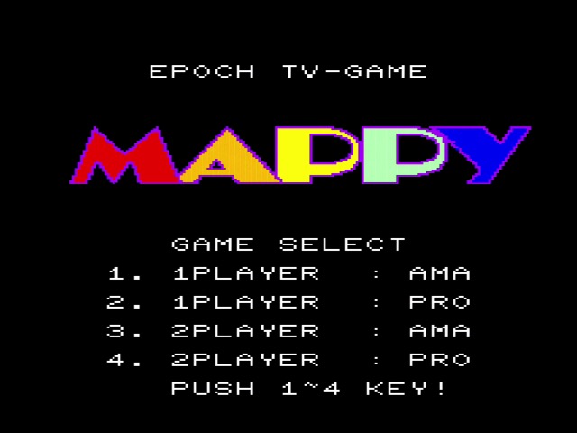 Epoch TV Game 'Mappy'