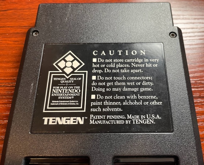 Tengen seal of quality sticker