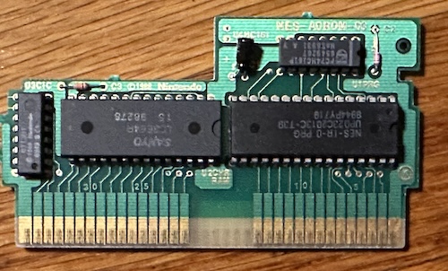 One PCB with one discrete logic chip in the top left