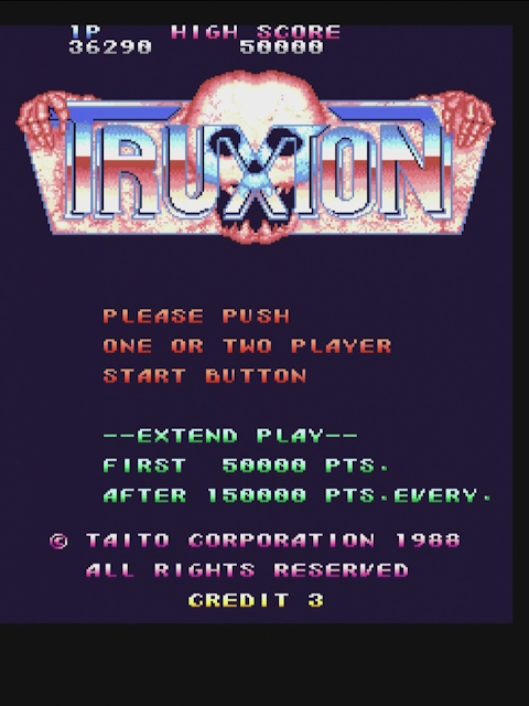 Truxton Press One or Two Player Start