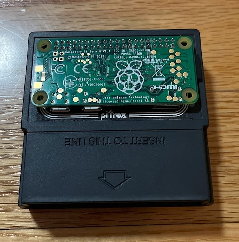 A raspberry pi shoved in a cartridge